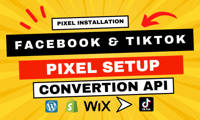 Gig Preview - Connect setup facebook pixel and tiktok pixel with shopify