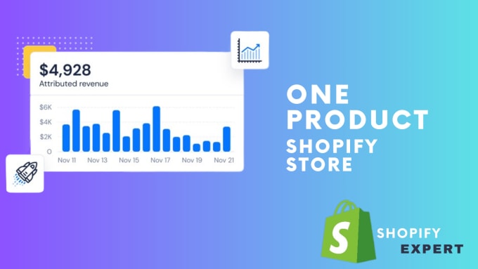 Gig Preview - Create one product shopify dropshipping store