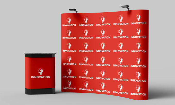 Gig Preview - Design exhibition backdrop, step and repeat, rollup banner or trade show booth