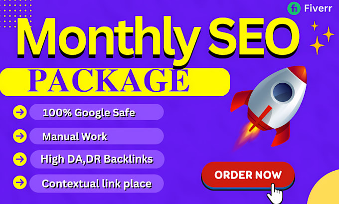 Gig Preview - Provide monthly off page SEO via link building service