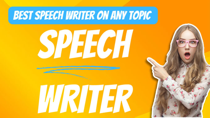 Gig Preview - Do professional speech writing on any topic