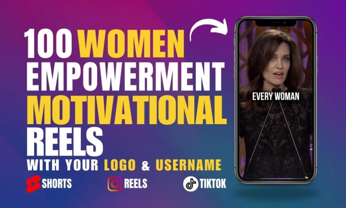 Gig Preview - Do full screen business women motivational quotes for instagram reels and shorts