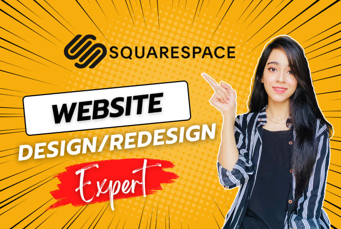 Gig Preview - Design or redesign an excellent squarespace website