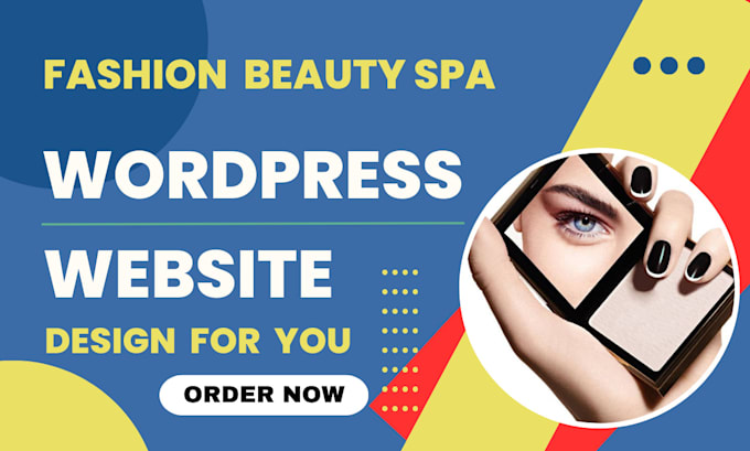 Gig Preview - Do makeup beauty salon, spa, cosmetic, fashion website on wordpress