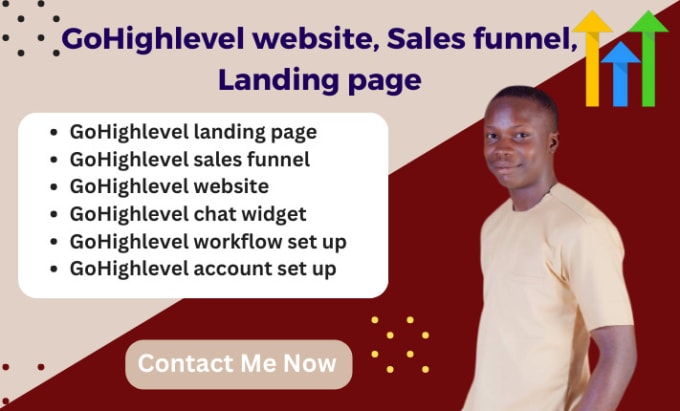 Gig Preview - Build gohighlevel website, sales funnel with automation