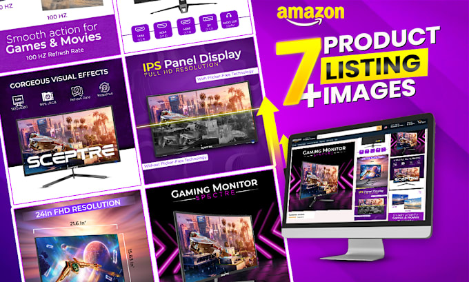 Gig Preview - Design premium amazon listing images, product infographics