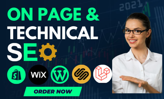 Gig Preview - Do on page and technical SEO for shopify wix wordpress squarespace websties