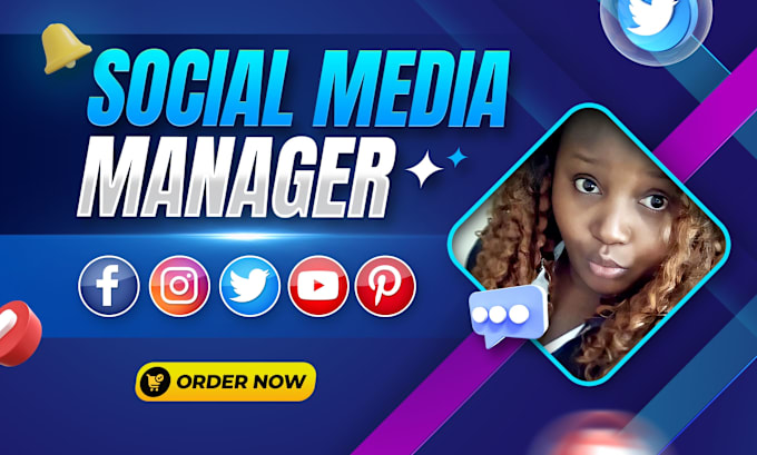 Gig Preview - Be your social media marketing manager and content creator