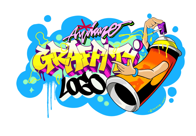 Gig Preview - Create awesome logo design with graffiti style