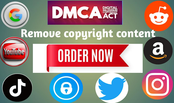 Bestseller - takedown copyright content from reddit, google,fb,yt,ig,tiktok under dmca