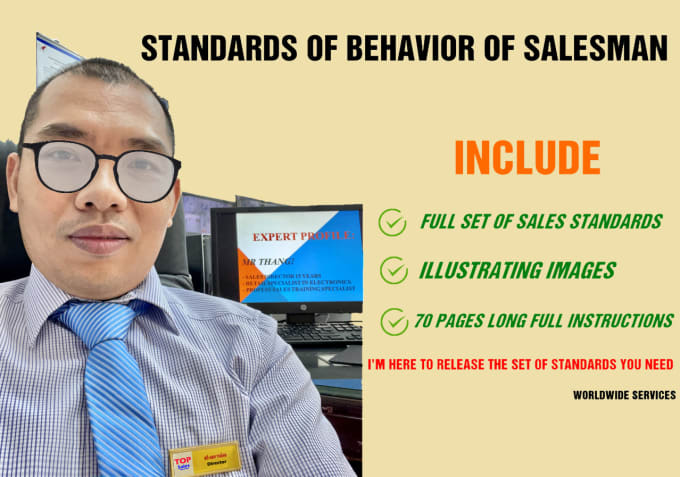 Gig Preview - Create a set of standards for visual conduct of sales staff at the store