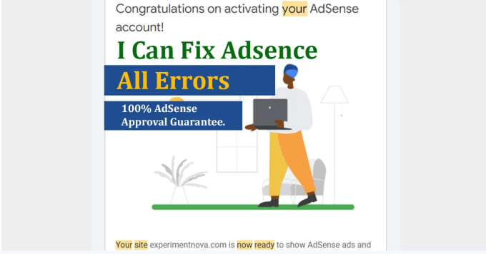 Gig Preview - Provide guarantee service for adsense approval