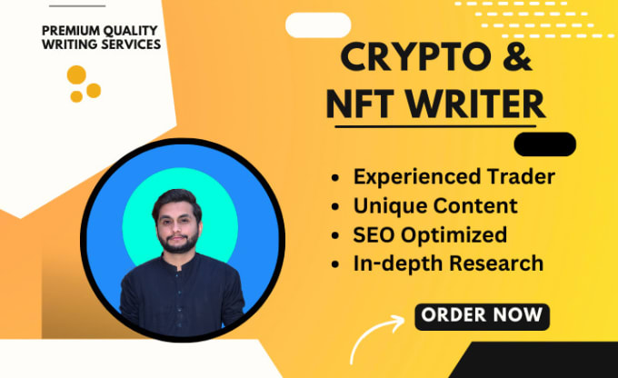 Gig Preview - Write nft, iot, blockchain, and crypto blogs with SEO