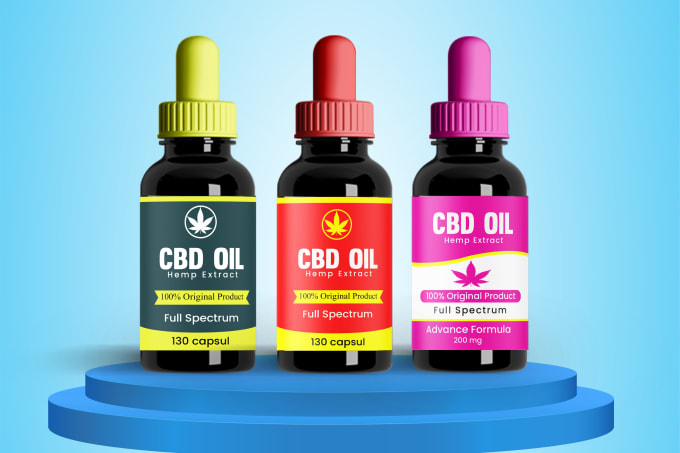 Gig Preview - Do cbd label design, packaging design, bottle label, supplement label design