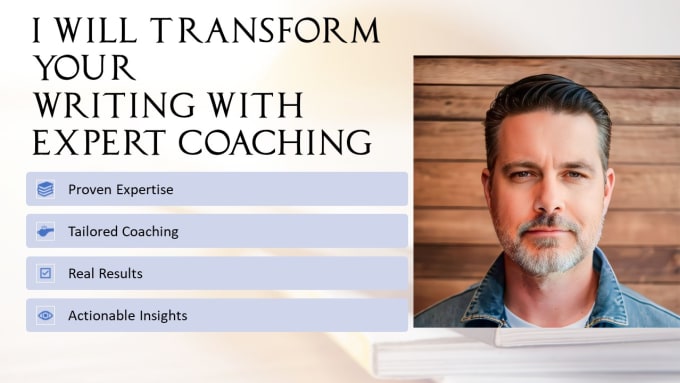 Gig Preview - Transform your writing with expert coaching