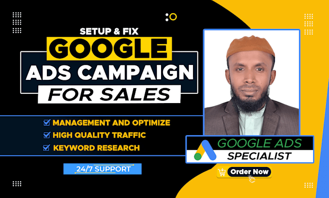 Gig Preview - Run google ads ppc campaign for monthly ads management