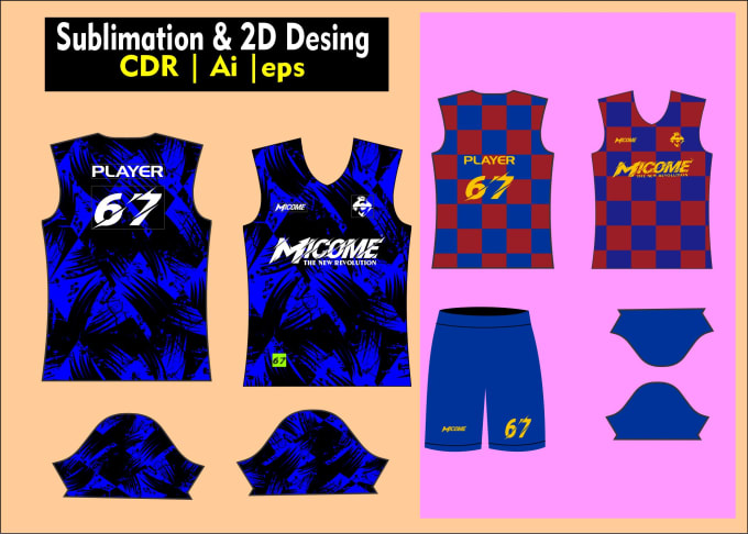 Gig Preview - Design sports wear sublimation printing files