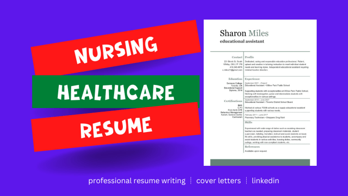 Gig Preview - Provide nursing resume healthcare resume and cover letter writing service