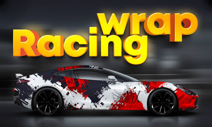 Gig Preview - Create attractive racing car wrap, sports car wrap, rally car wrap livery wrap