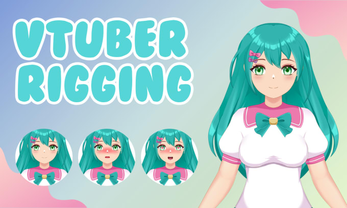 Gig Preview - Rig your live2d vtuber model quick with good quality