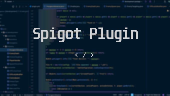 Gig Preview - Develop a custom spigot minecraft plugin