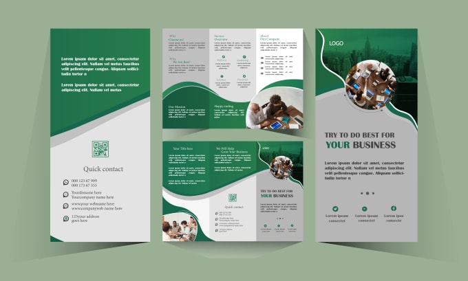 Gig Preview - Design trifold brochure, bifold brochure, leaflet, catalog