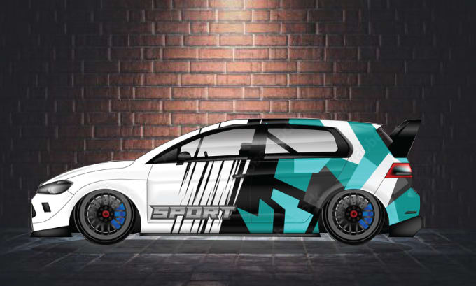 Gig Preview - Car wrap design  catching  car and van wrap design