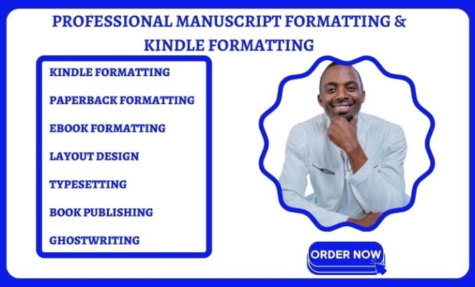 Gig Preview - Do kindle book formatting, manuscript formatting, book formatting for paperback