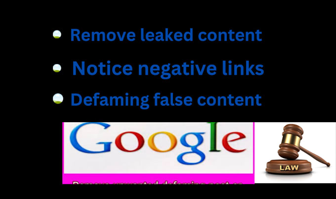 Gig Preview - Permanently remove mugshots, causes, articles,and delete negative links google