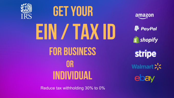 Gig Preview - Obtain your ein tax id for llc or solo from irs in 24h fast