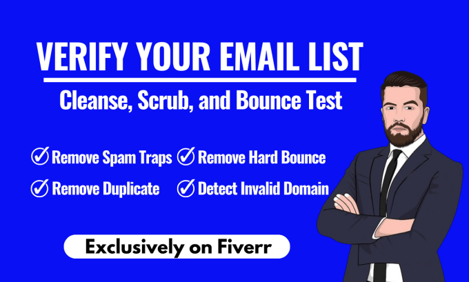 Gig Preview - Provide bulk email verification for clean and reliable list