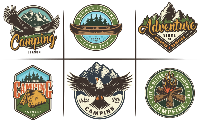 Gig Preview - Design mountain logo for outdoor adventure camping and hunting