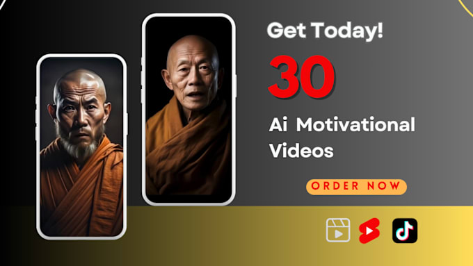 Bestseller - create 30 best ai motivational shorts, reels, tiktok