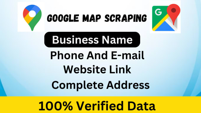 Gig Preview - Find google maps business leads with email