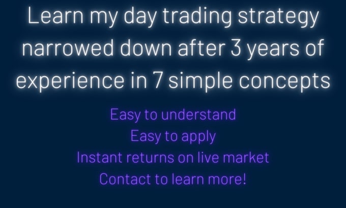 Gig Preview - Help you learn day trade forex, stocks, and crypto