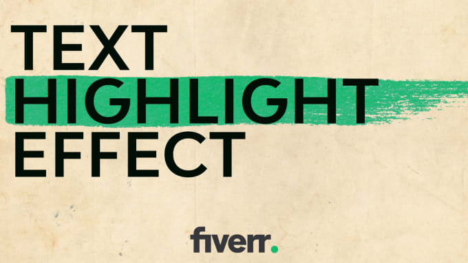 Gig Preview - Create a vox style text highlight effect for your video