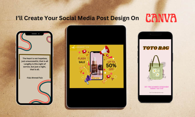 Gig Preview - Create canva social media ad design and canva templates