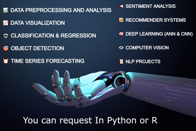 Gig Preview - Do machine learning ,deep learning projects using python, r