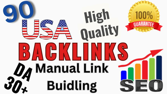 Gig Preview - Get 90 USA backlinks white hat link building blog forums links