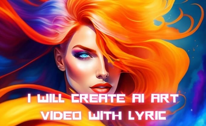 Gig Preview - Create an attractive ai art video with lyrics