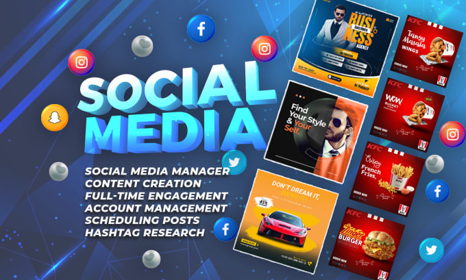 Gig Preview - Social media marketing expert , manager and content creator