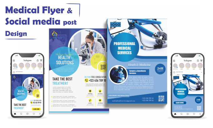 Gig Preview - Do professional medical, clinical, healthcare flyer leaflet design