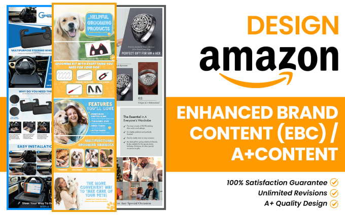 Gig Preview - Design amazon enhanced brand content, a plus, ebc