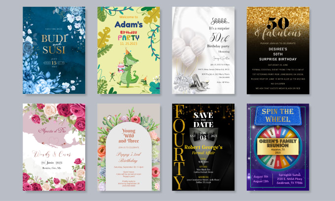 Gig Preview - Do an amazing birthday, wedding, or any invitation card design