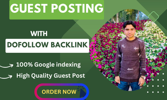 Gig Preview - Do guest post,high da guest post and dofollow backlink on high authority website