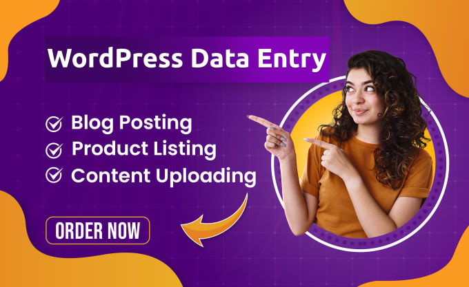 Gig Preview - Do wordpress data entry blog posting and woocommerce product listing