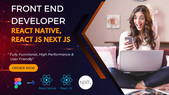 Gig Preview - Be your expert reactjs nextjs and react native app front end developer