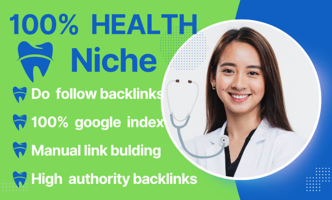 Gig Preview - Do 100health niche manual link bulding seo dofollow backlink