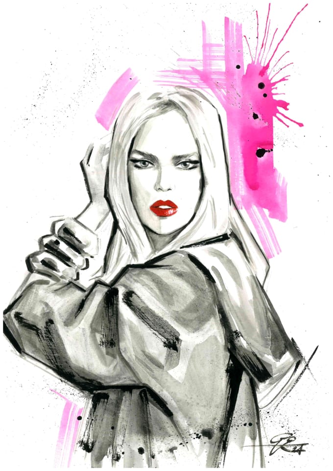 Gig Preview - Draw beautiful fashion illustrations for your projects