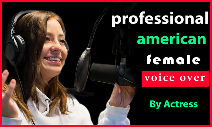 Gig Preview - Record a professional deep english female voice over